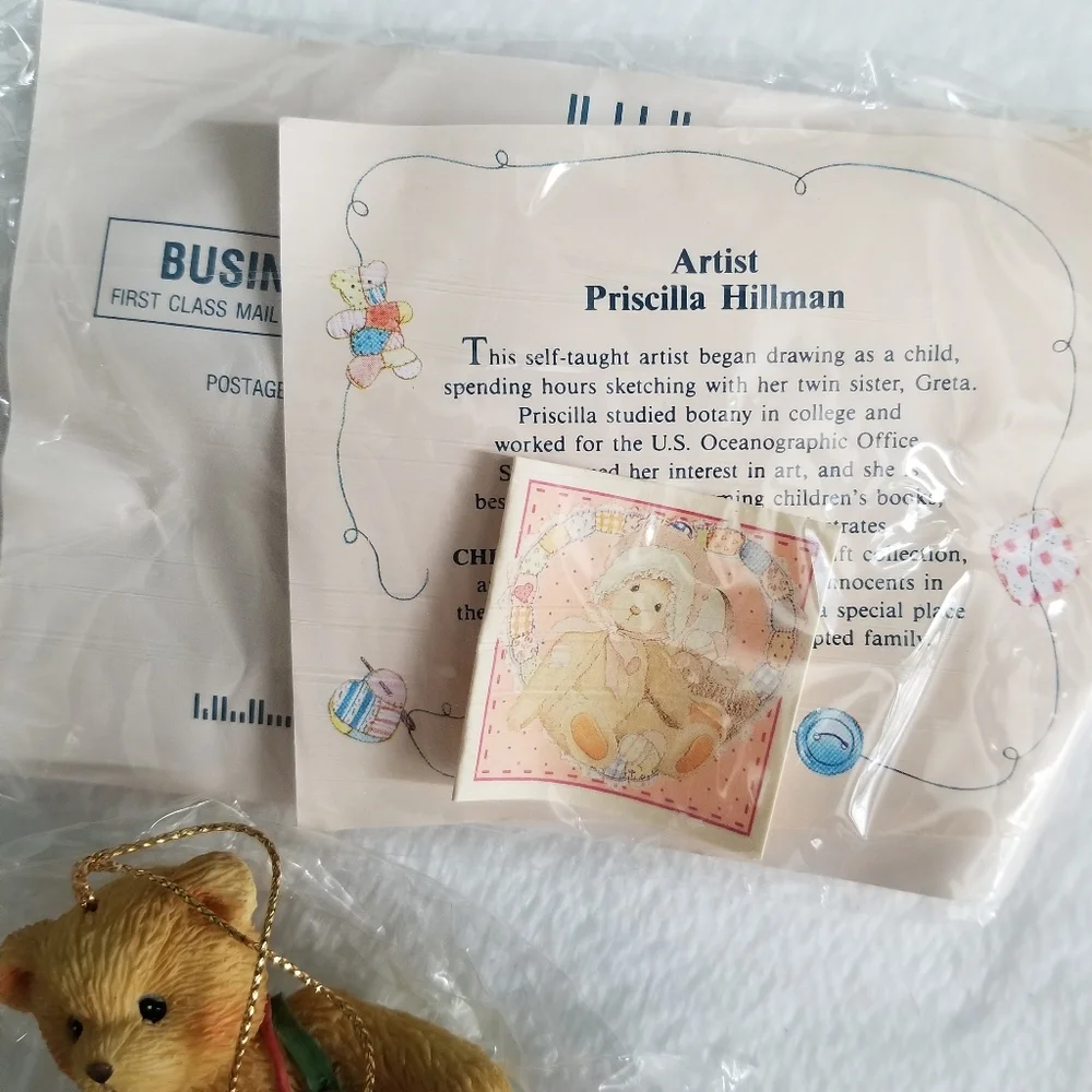 1994 Enesco Cherished Teddies Drummer Boy 912891 ornament